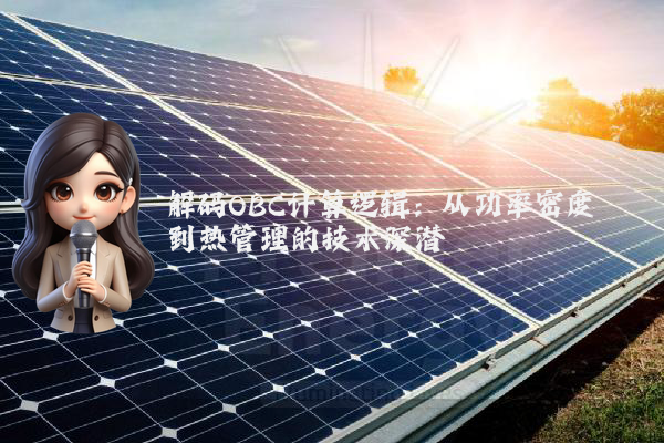 解码OBC计算逻辑：从功率密度到热管理的技术深潜